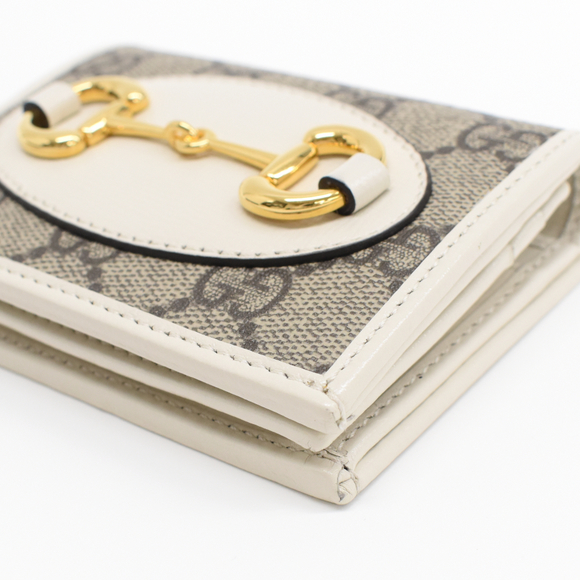 Gucci card case wallet bifold wallet GG Supreme Horsebit - Picture 5 of 9